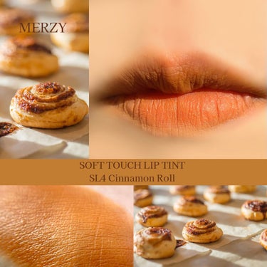 Soft touch lip tint SL4. シナモン ロール/MERZY/口紅を使ったクチコミ（1枚目）