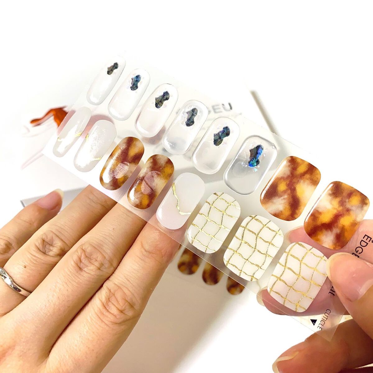 EDGEU ジェルネイルシール/EDGEU/ネイルシールを使ったクチコミ(4枚目)