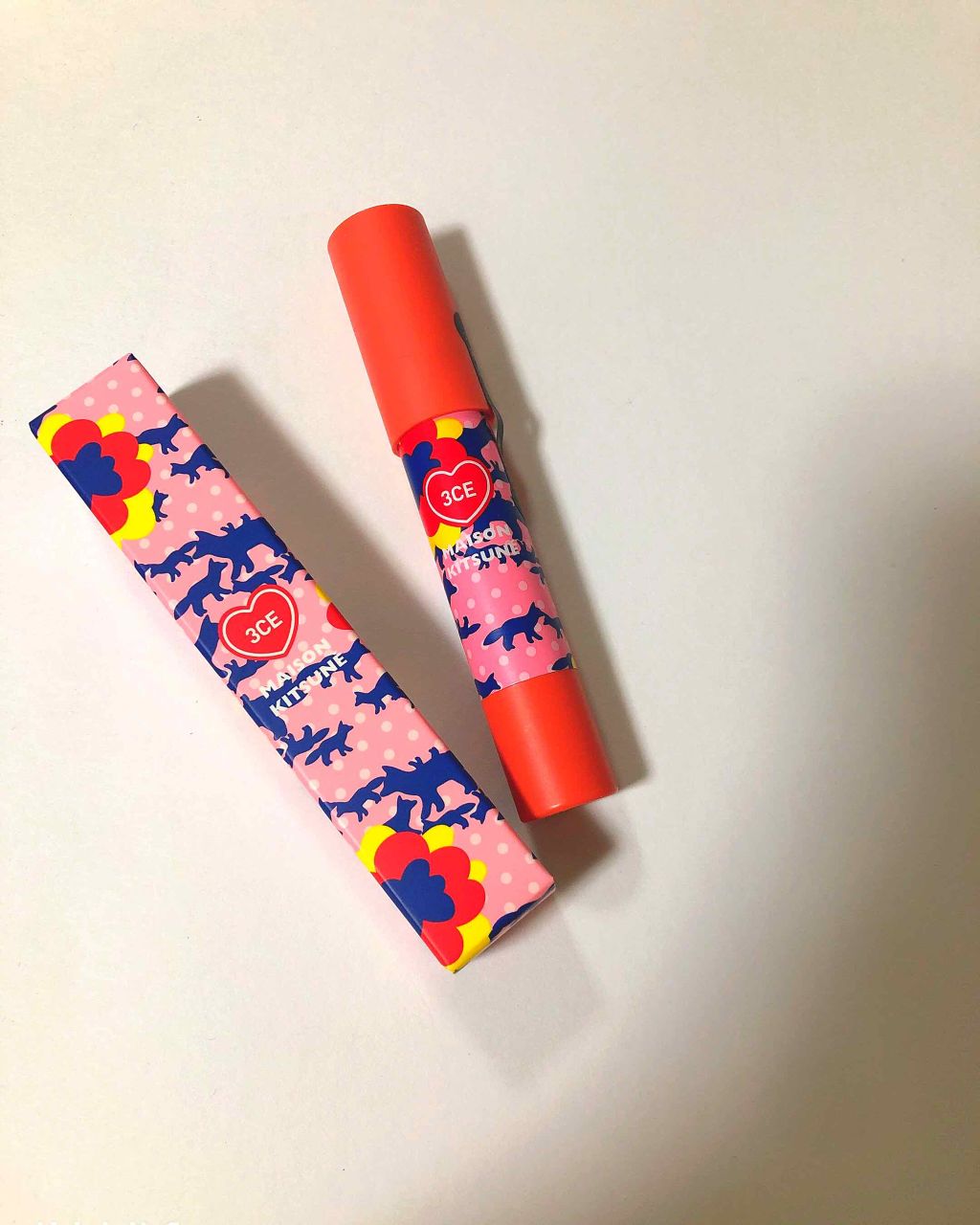 MAISON KITSUNE VELVET LIP TINT/3CE/口紅を使ったクチコミ(1枚目)