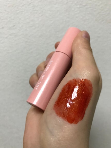 アピュー ジューシーパン スパークリングティント CR02 たべごろ甘柿/A’pieu/口紅を使ったクチコミ(2枚目)