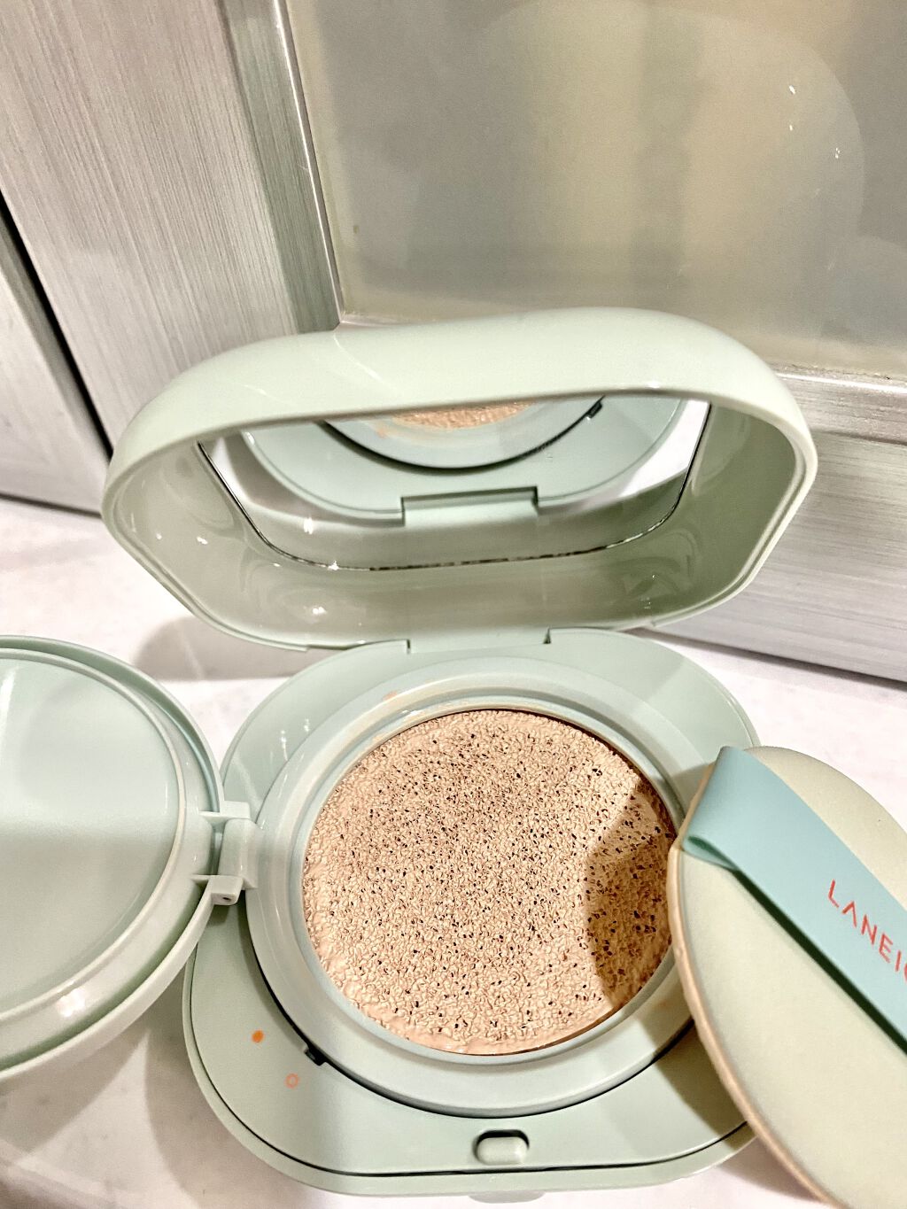 ネオクッション マット/LANEIGE/クッションファンデーションを使ったクチコミ（3枚目）