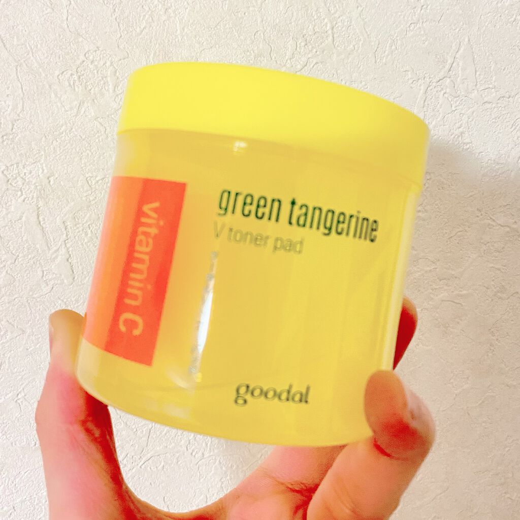 グリーンタンジェリン ビタCダークスポットケアパッド/goodal/トナーパッドを使ったクチコミ（1枚目）