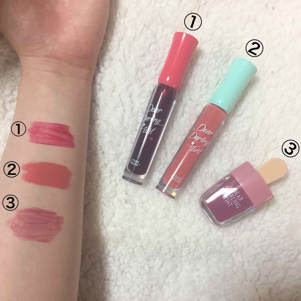 ディアダーリン ウォータージェルティント/ETUDE/リップティントを使ったクチコミ（1枚目）