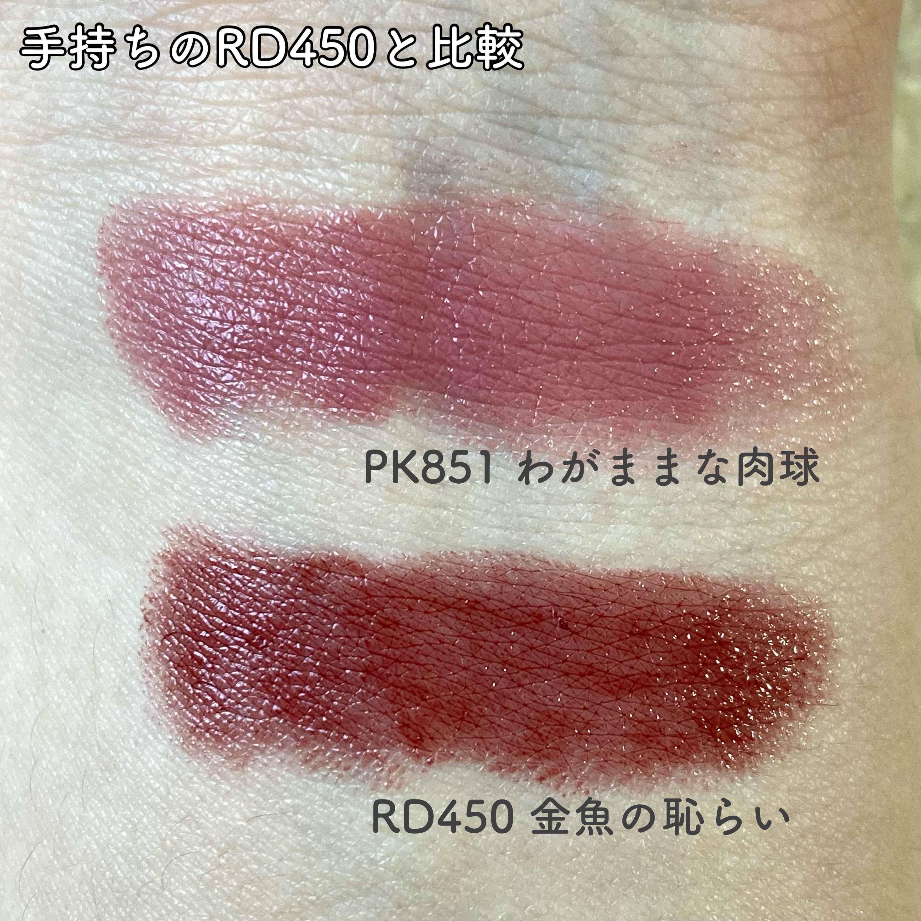 ネンマクフェイク ルージュ PK851 わがままな肉球/Visée/口紅を使ったクチコミ（3枚目）