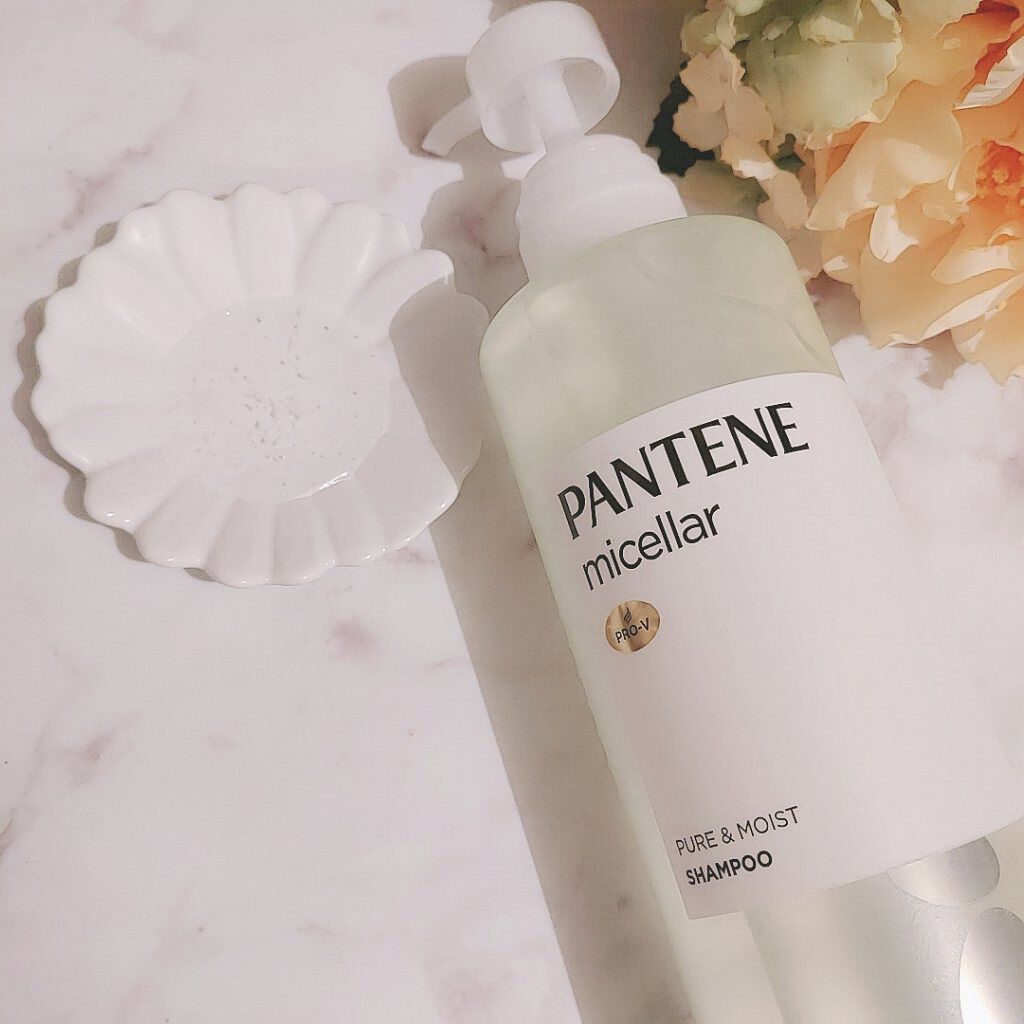 PRO-V ミセラー ピュア＆モイスト ノンシリコンシャンプー/トリートメント/パンテーン/市販シャンプーを使ったクチコミ（2枚目）