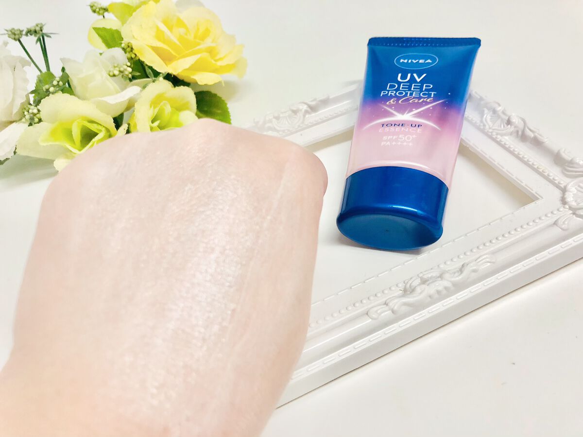 ニベアUV ディープ プロテクト&ケア トーンアップ エッセンス/ニベア/日焼け止めローションを使ったクチコミ(5枚目)