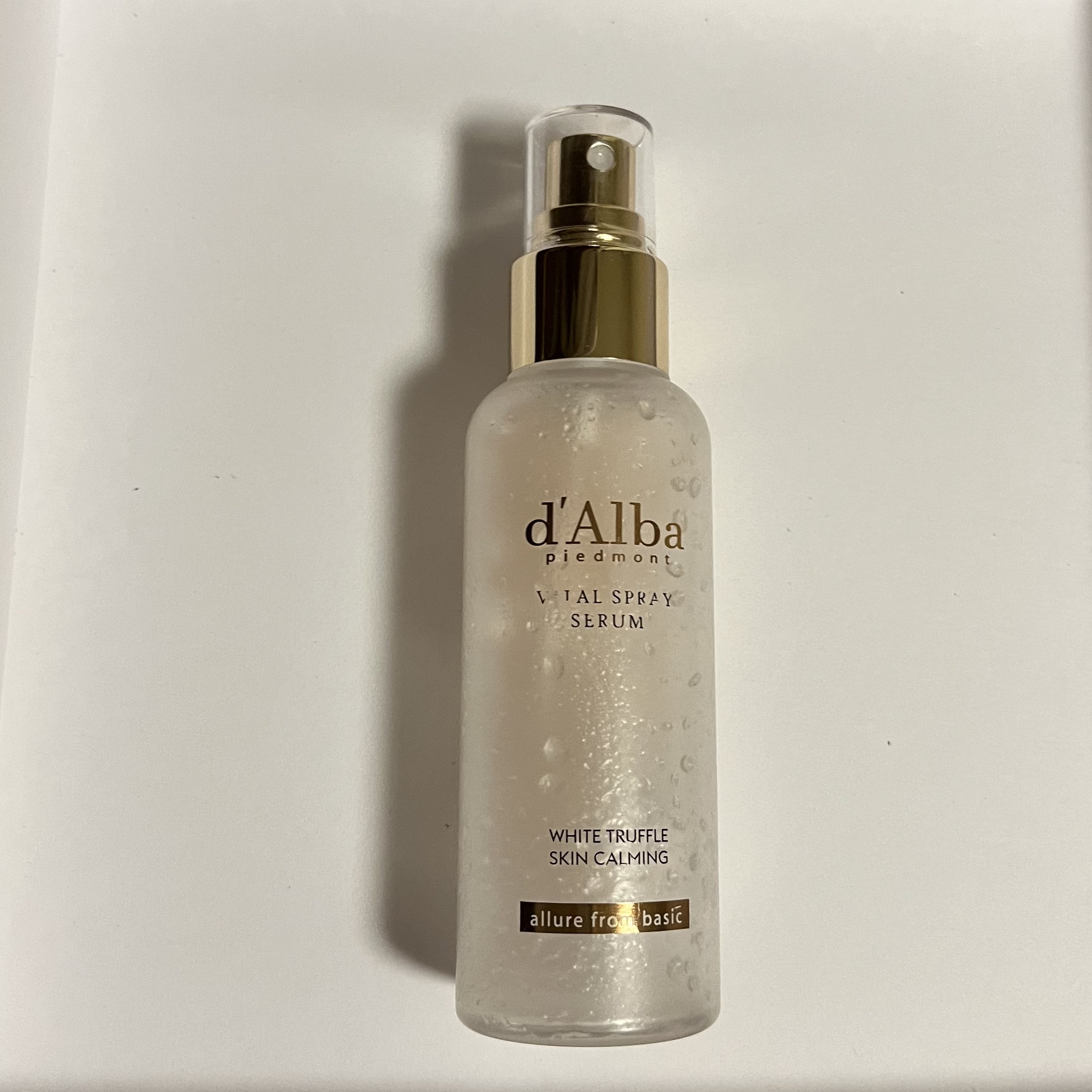 ダルバ ホワイトトリュフバイタルスプレーセラム/ダルバ/ミスト状化粧水を使ったクチコミ（1枚目）