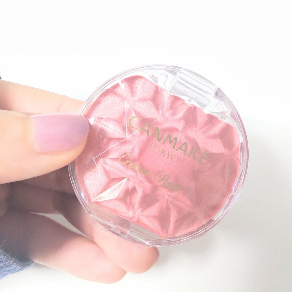 いちごソフトクリーム on LIPS 「キャンメイクのクリームチーク!P01ピーチダズルのおいろ!すご..」(2枚目)