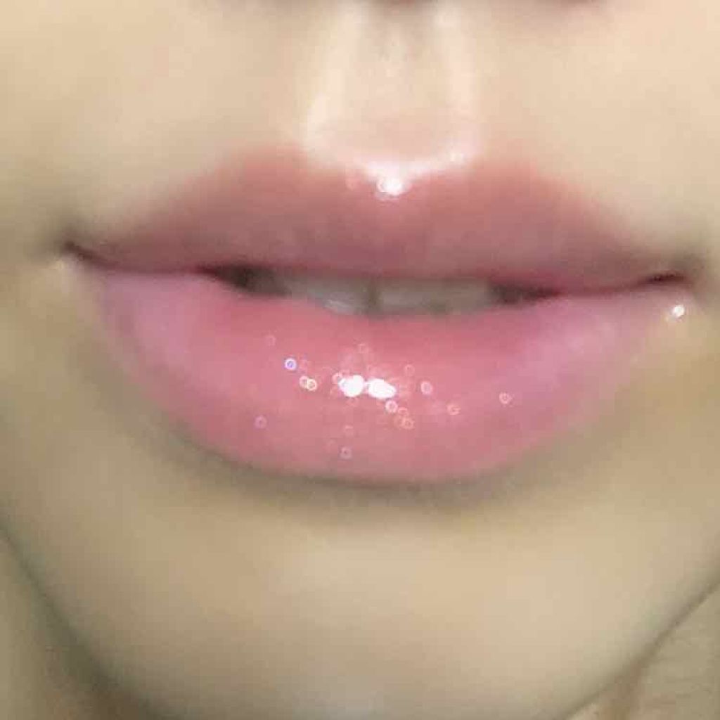 WHY NOT SPINNS リップグロス ホワイトラメ/DAISO/リップグロスを使ったクチコミ（3枚目）