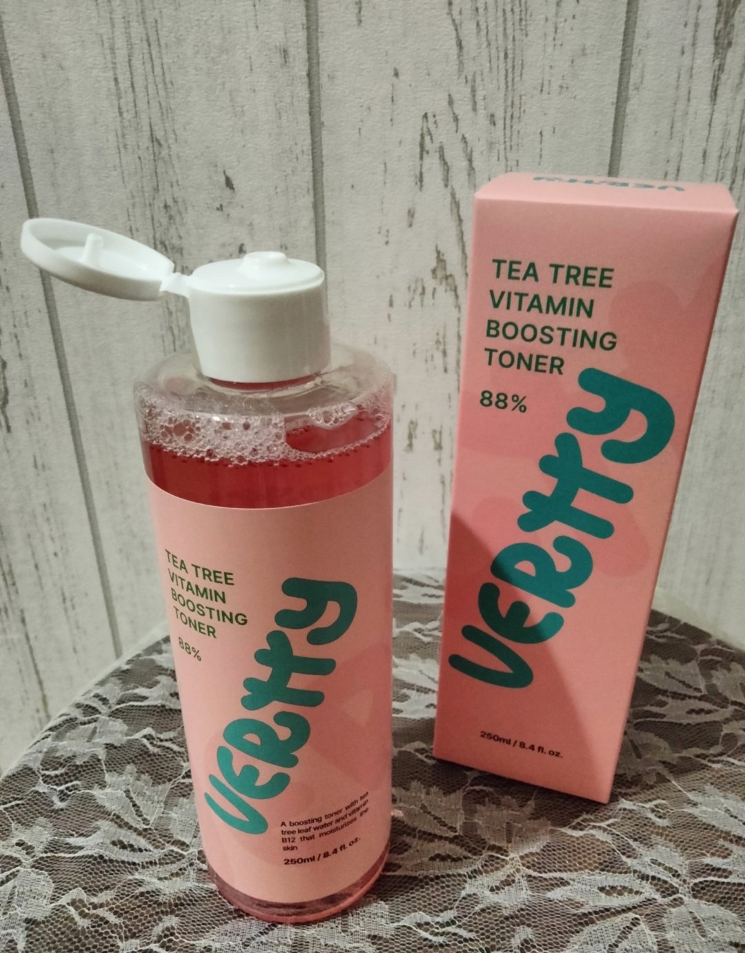 ティーツリー88%ビタミンブースティングトナー/Vertty/化粧水を使ったクチコミ（1枚目）