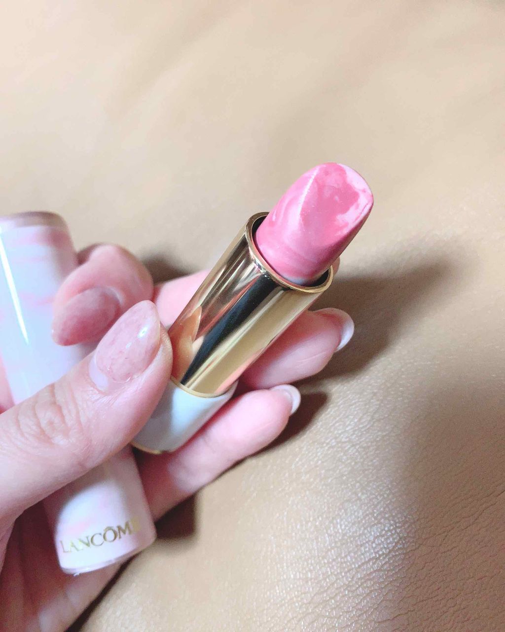 ラプソリュ トーン アップ バーム/LANCOME/口紅を使ったクチコミ（2枚目）