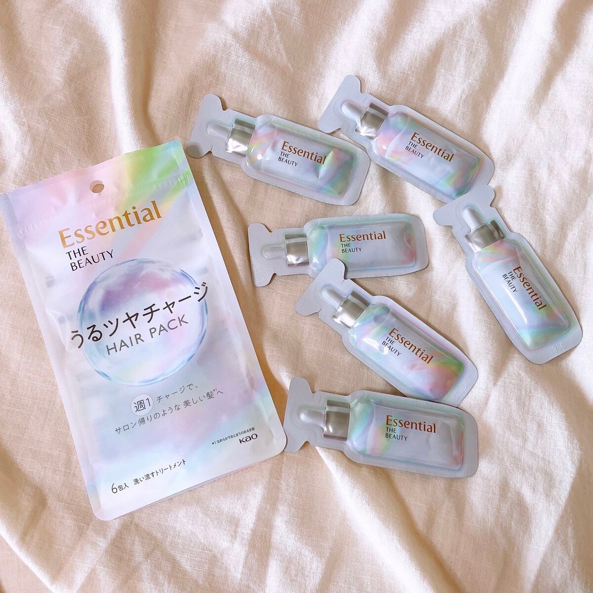 ザビューティ うるツヤチャージヘアパック/エッセンシャル/ヘアマスク・ヘアパックを使ったクチコミ(2枚目)