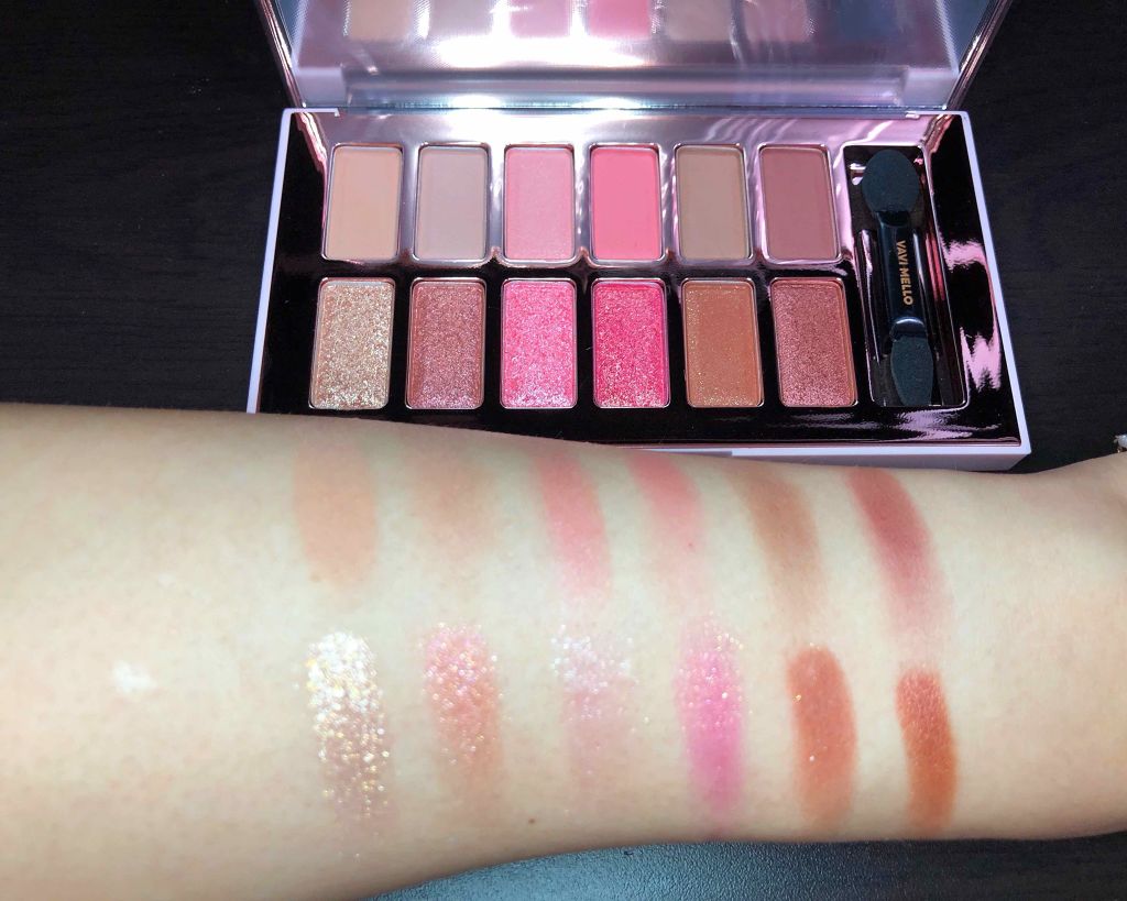 バレンタインボックス3ローズモーメント/VAVI MELLO/アイシャドウパレットを使ったクチコミ(3枚目)