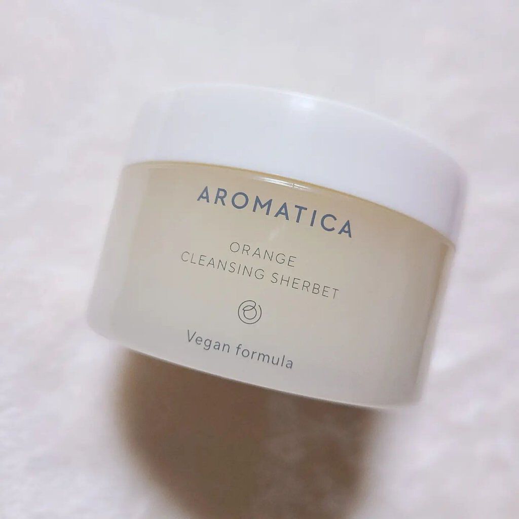 オレンジクレンジングシャーベット/AROMATICA/クレンジングバームを使ったクチコミ（2枚目）