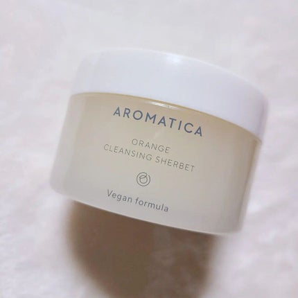 オレンジクレンジングシャーベット/AROMATICA/クレンジングバームを使ったクチコミ(2枚目)