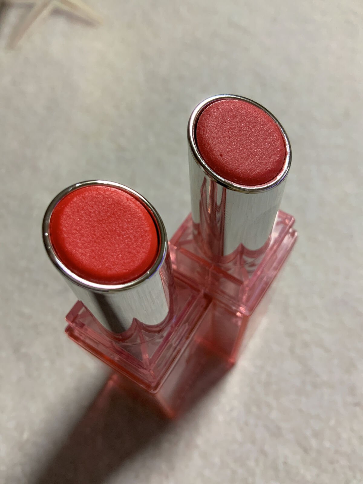 デューバーム 03ポメロデュー/AMUSE/口紅・グロス・リップライナー・リップケアを使ったクチコミ（2枚目）