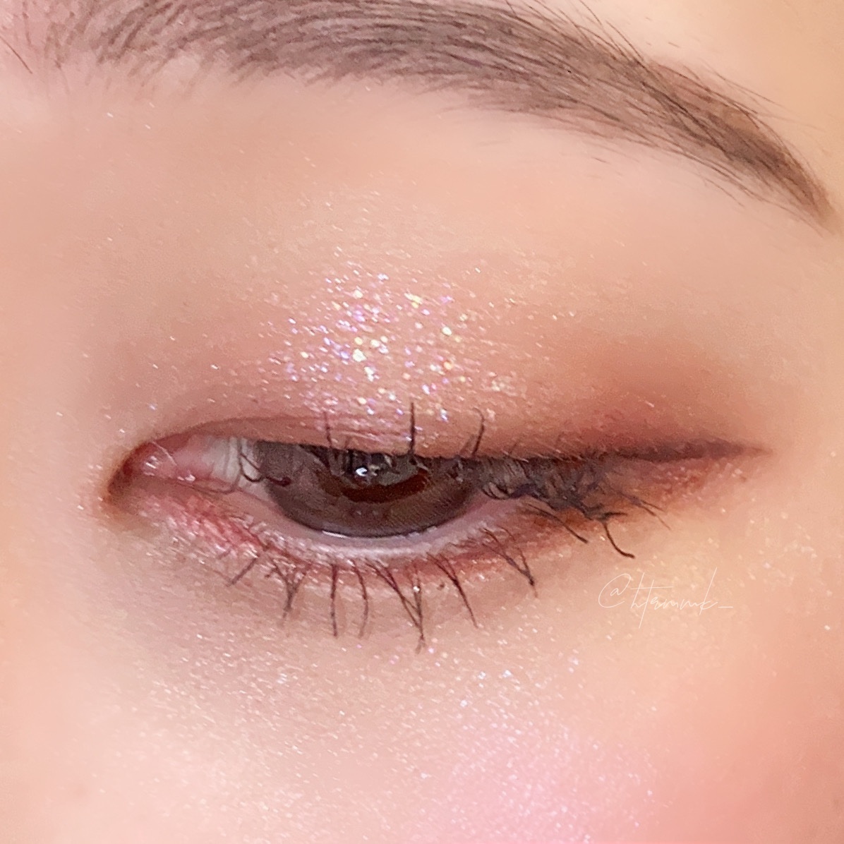 グリッツアイライナー 03 CORAL DROP/HOLIKA HOLIKA/リキッドアイライナーを使ったクチコミ（3枚目）