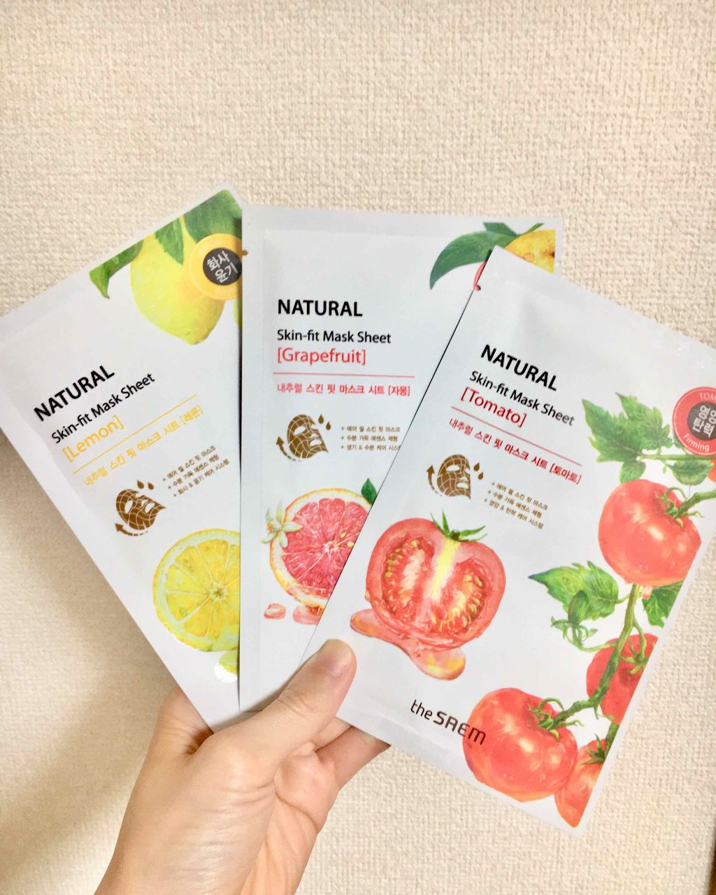 the SAEM ナチュラル スキンフィット マスクシートのクチコミ「•・＊the SEAM＊・•
NATURAL skin-fit-mask sheet
［Lem.....」（1枚目）
