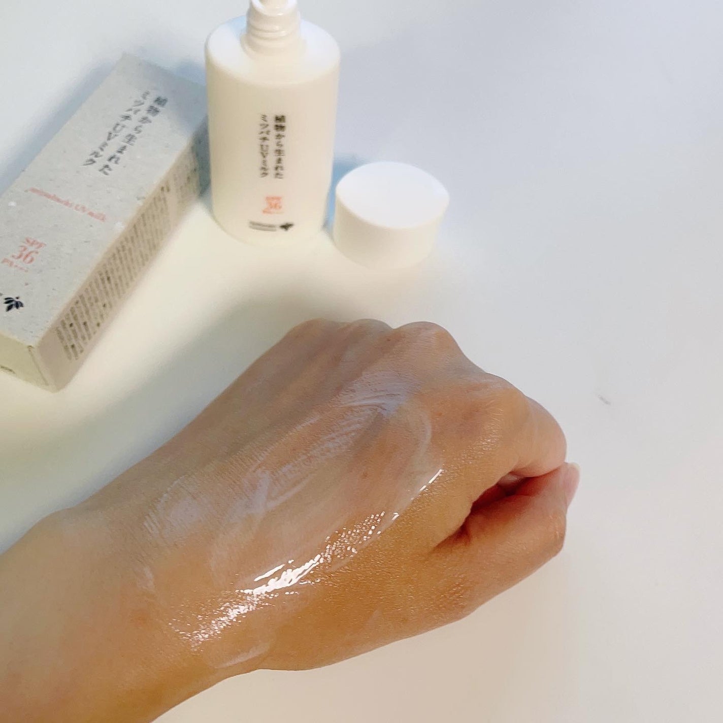 植物から生まれたミツバチUVミルク/アピセラピーコスメティクス/日焼け止めミルクを使ったクチコミ(6枚目)