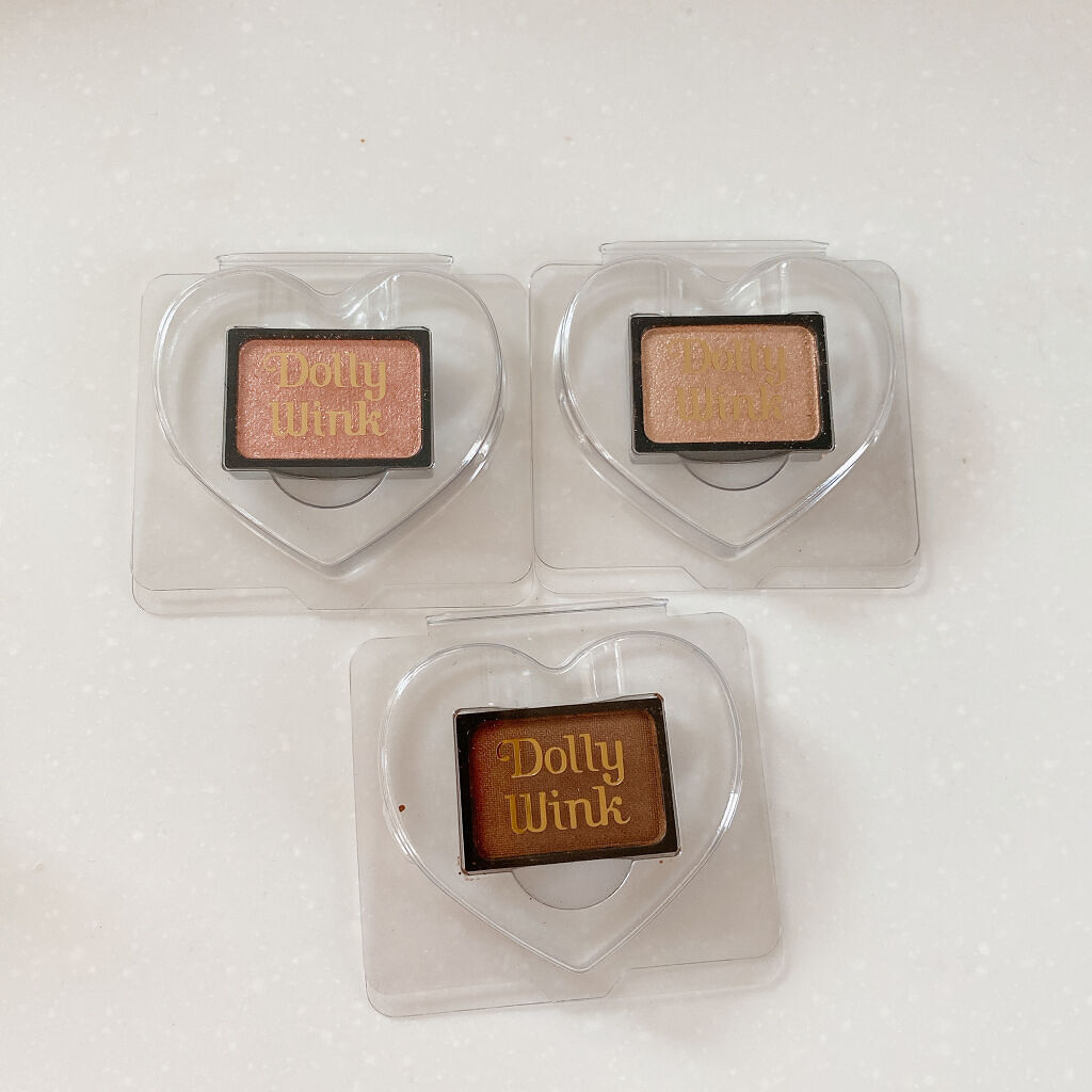 カスタムシャドウ 06 ジンジャーフロスト/ドーリーウインク/単色アイシャドウを使ったクチコミ（2枚目）