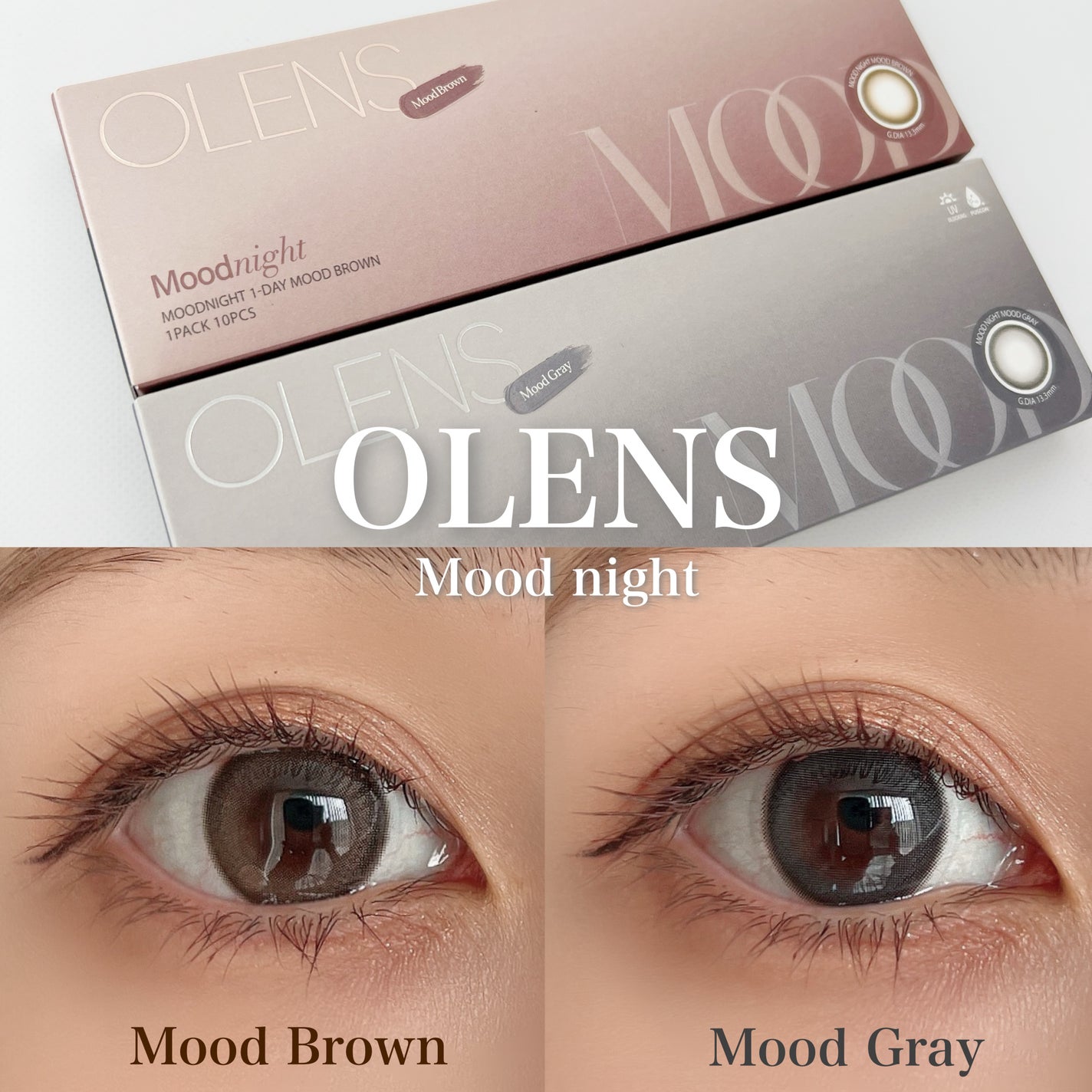 Moodnight 1day/OLENS/ワンデー(1DAY)カラコンを使ったクチコミ(1枚目)