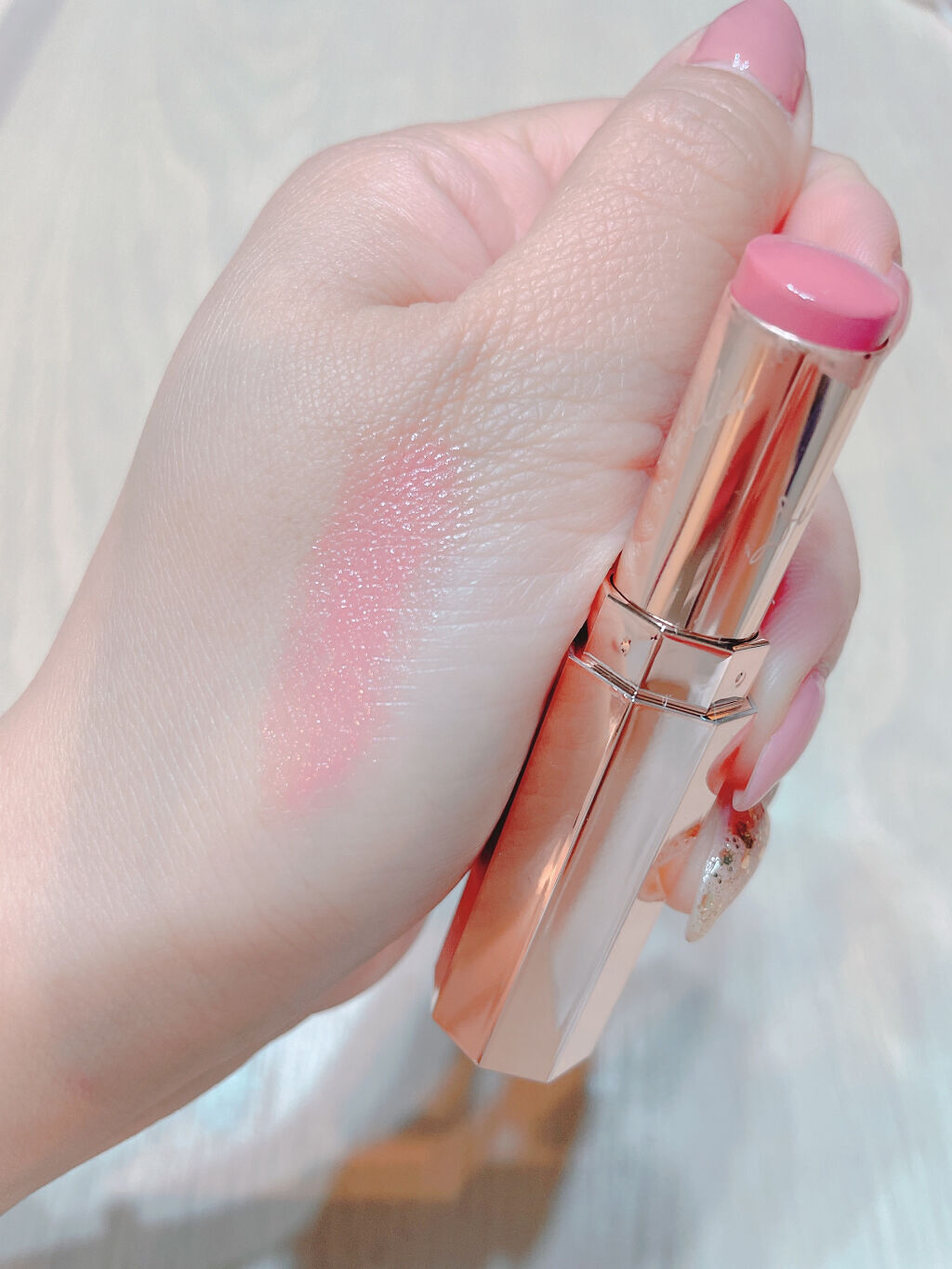 ブルーミングエディション リップパラダイスカラーバーム B101 ジゼル/DEAR DAHLIA/口紅を使ったクチコミ（3枚目）