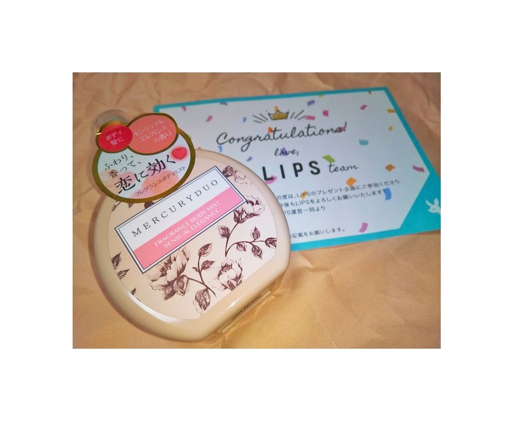 MERCURYDUO フレグランスボディミスト/R&/香水(レディース)を使ったクチコミ(1枚目)