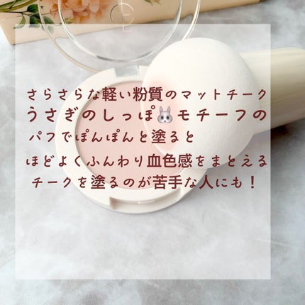 ベアブラッシャー パフ付き/フォレンコス/パウダーチークを使ったクチコミ(2枚目)