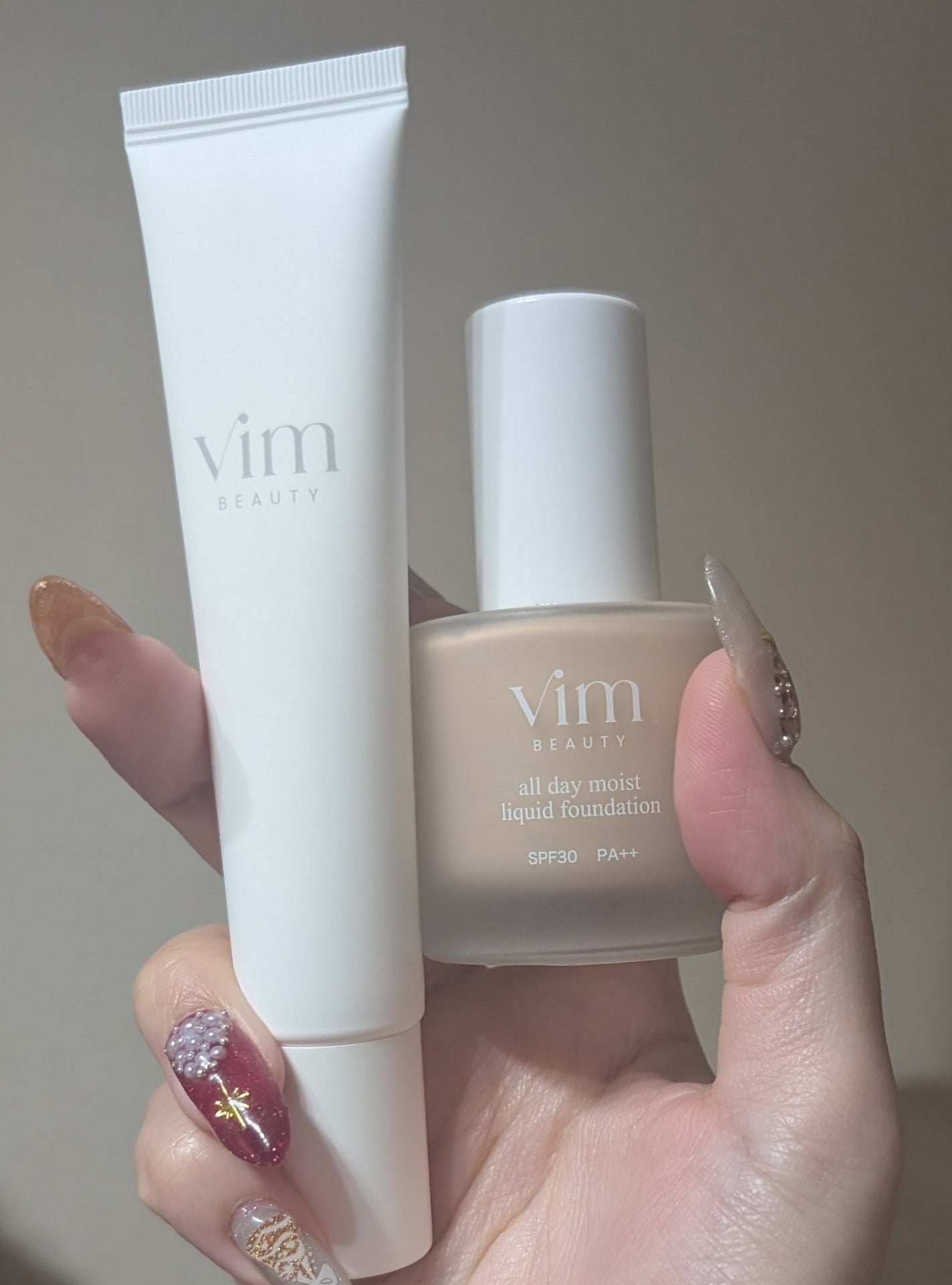 vim BEAUTY下地リキッドファンデパウダーミストパフ5点セット 新品未開封 フェイスパウダー|DECORTÉ他、5商品を使った口コミ - vim