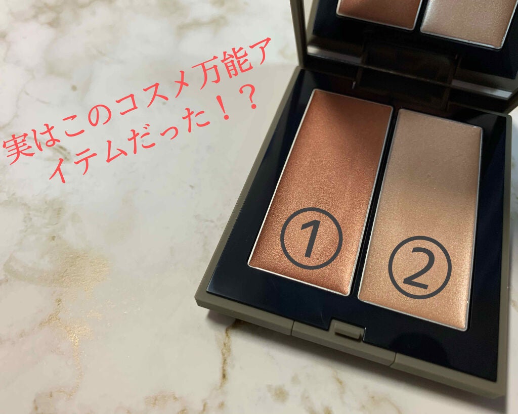 THREE シマリング グロー デュオ/THREE/クリームハイライトを使ったクチコミ(2枚目)