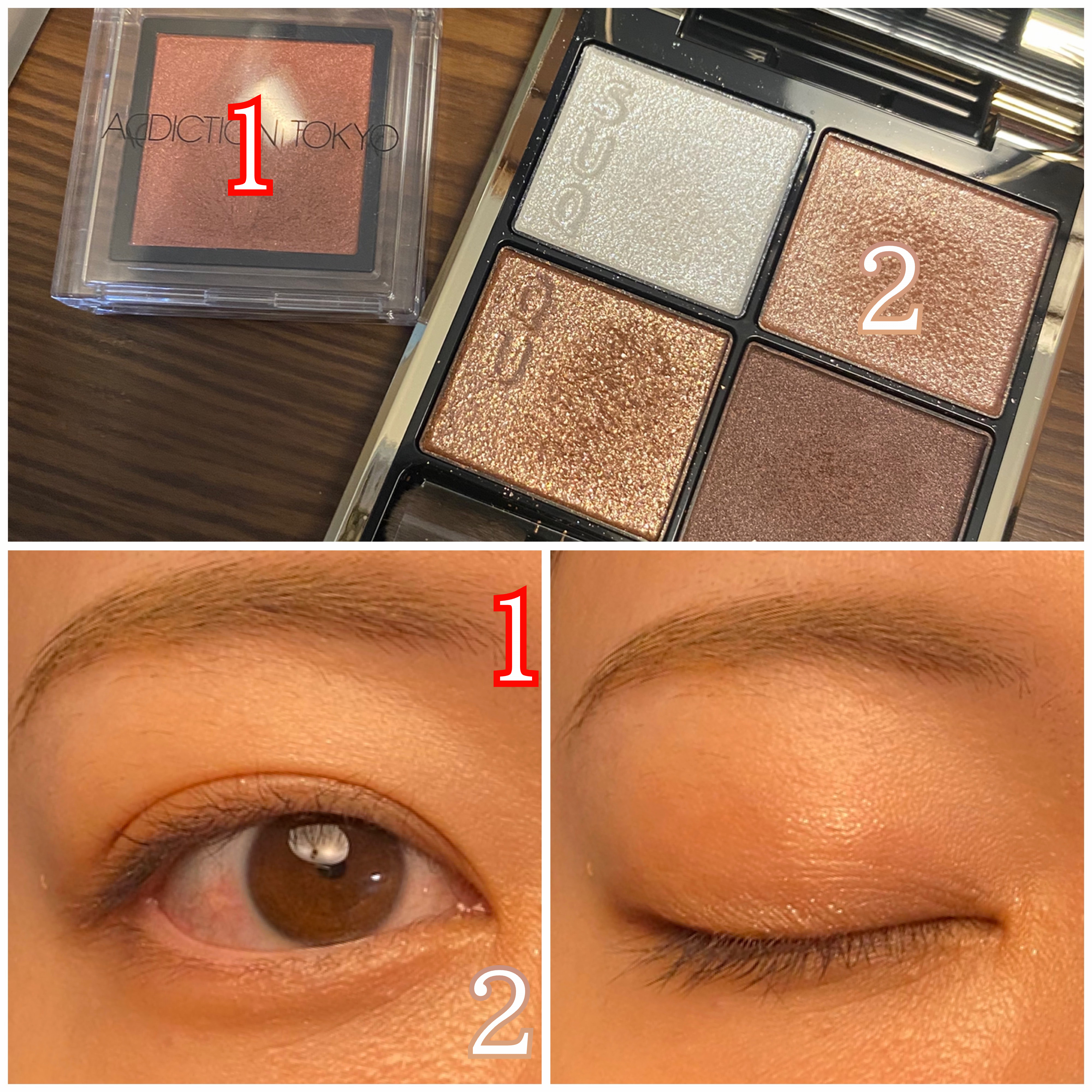 ザ アイシャドウ L 168 Laterite/ADDICTION/単色アイシャドウを使ったクチコミ（2枚目）