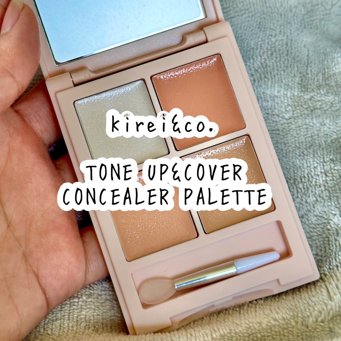 トーンアップ＆カバー コンシーラーパレット 01ピンクベージュ/Kirei&co./パレットコンシーラーを使ったクチコミ（1枚目）