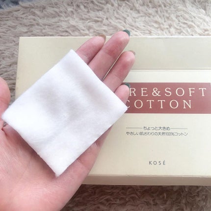 ピュア&ソフトコットン/コーセー/コットンを使ったクチコミ(2枚目)