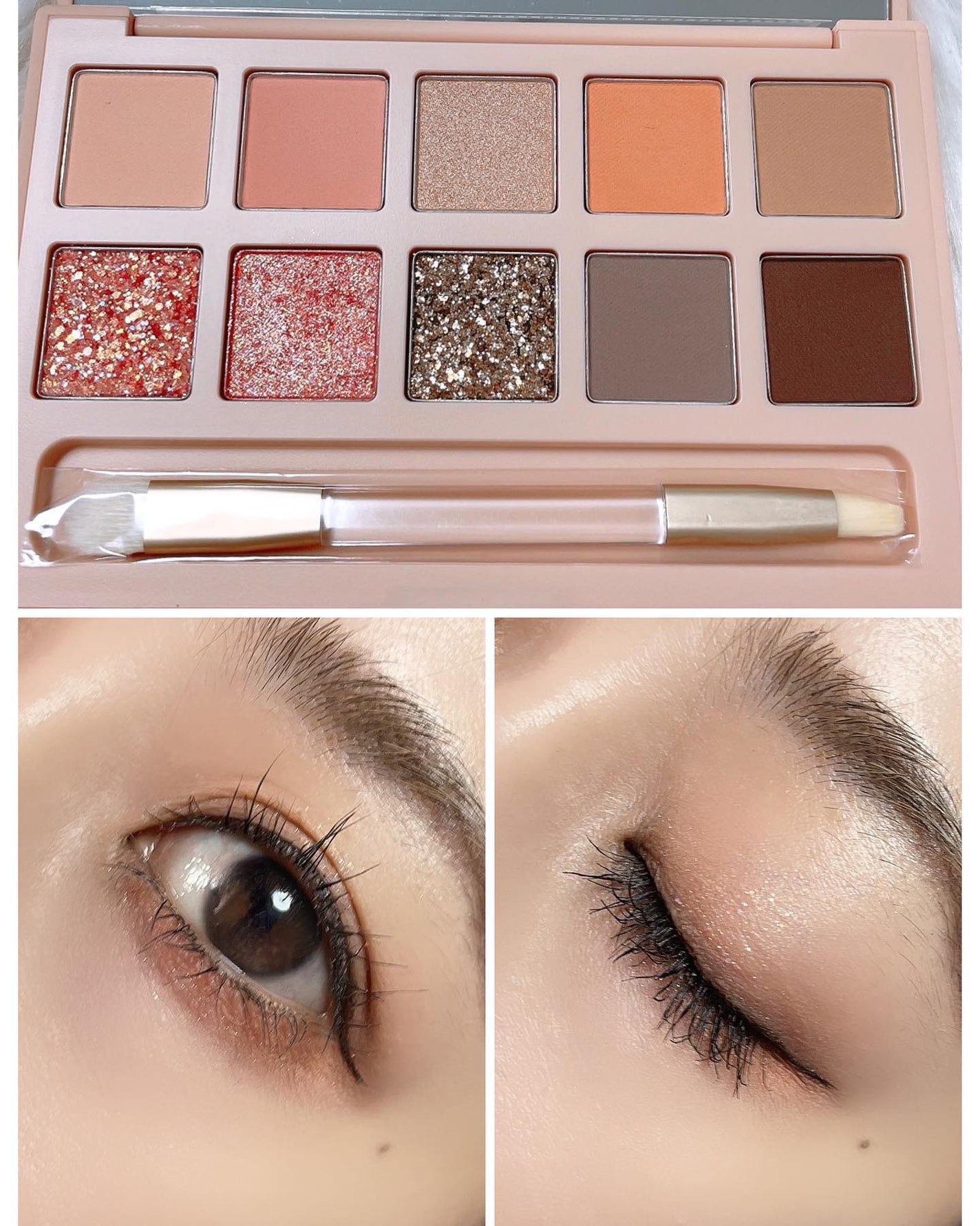 アイモーメント10色パレット 8g/THE FACE SHOP/アイシャドウパレットを使ったクチコミ(5枚目)