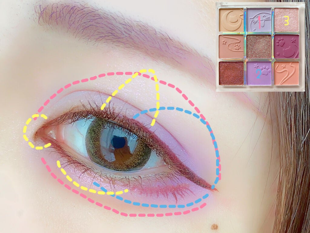 クォーツ 9色アイシャドウパレット(ドリームランドアイシャドウ)/ZEESEA/アイシャドウパレットを使ったクチコミ(5枚目)