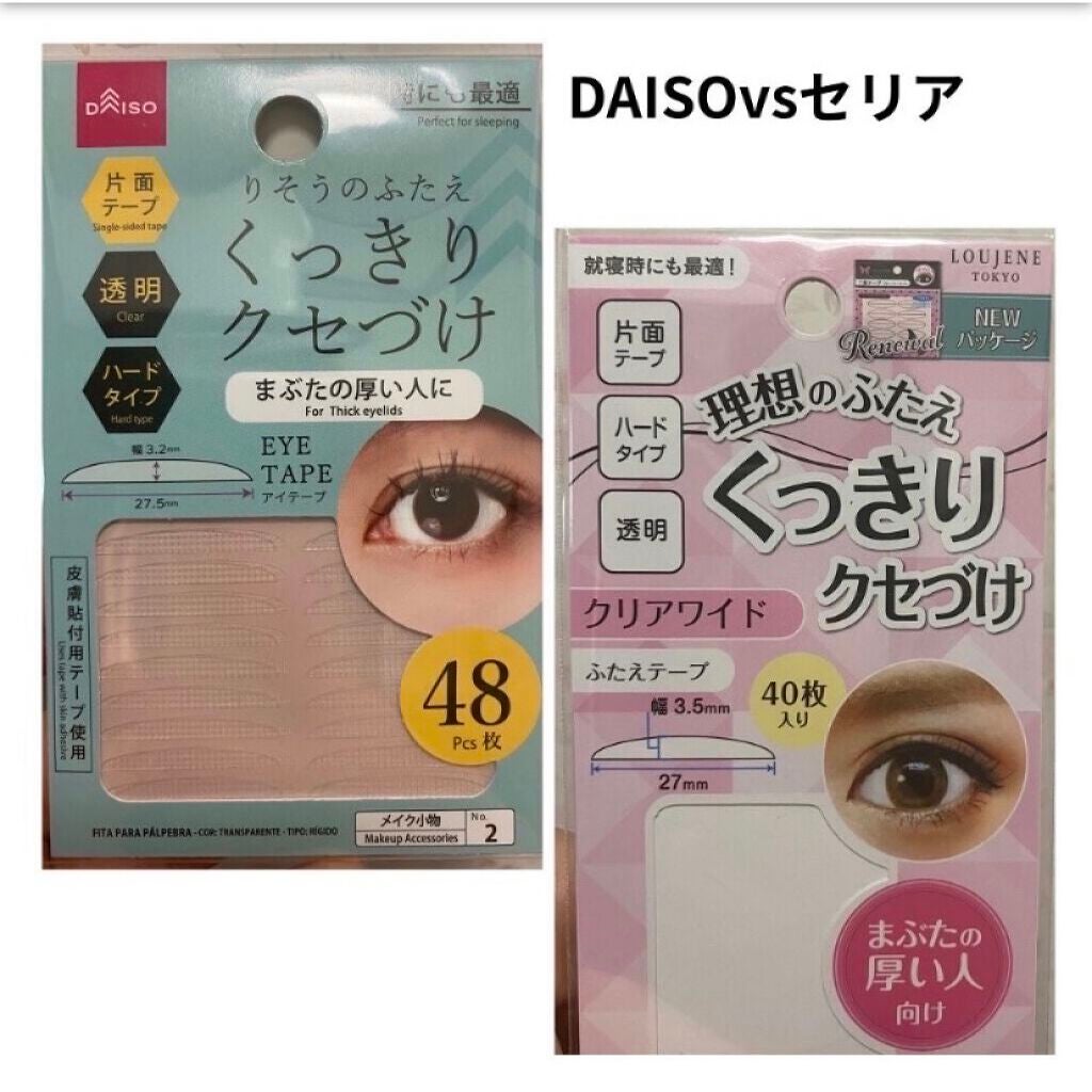 二重まぶた用シール/DAISO/二重まぶた用アイテムを使ったクチコミ(4枚目)