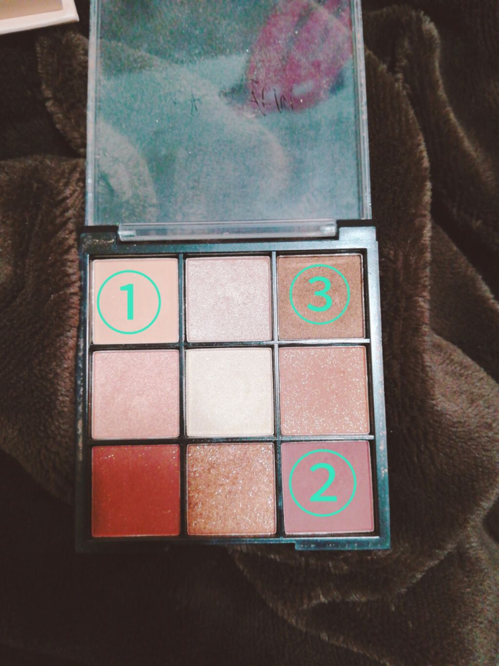 UR GLAM　BLOOMING EYE COLOR PALETTE/U R GLAM/アイシャドウパレットを使ったクチコミ（2枚目）