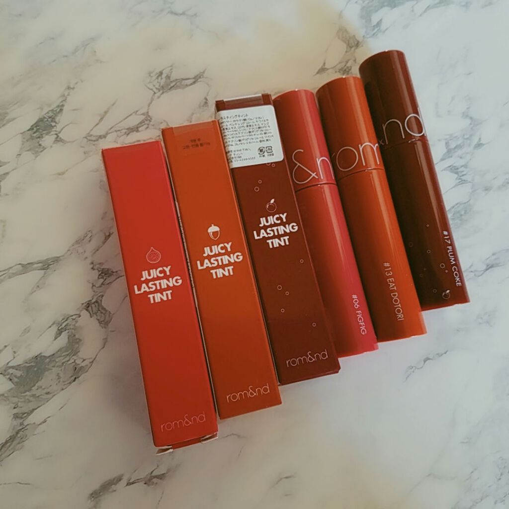 ジューシーラスティングティント/rom&nd/リップティントを使ったクチコミ(1枚目)
