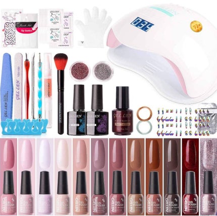 Gellen ジェルネイル スターターキット 72Wライト&カラージェル12色付き/Gellen/マニキュアを使ったクチコミ(4枚目)