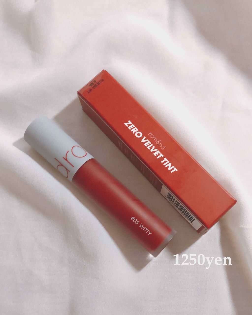 ゼロベルベットティント/rom&nd/リップティントを使ったクチコミ(1枚目)