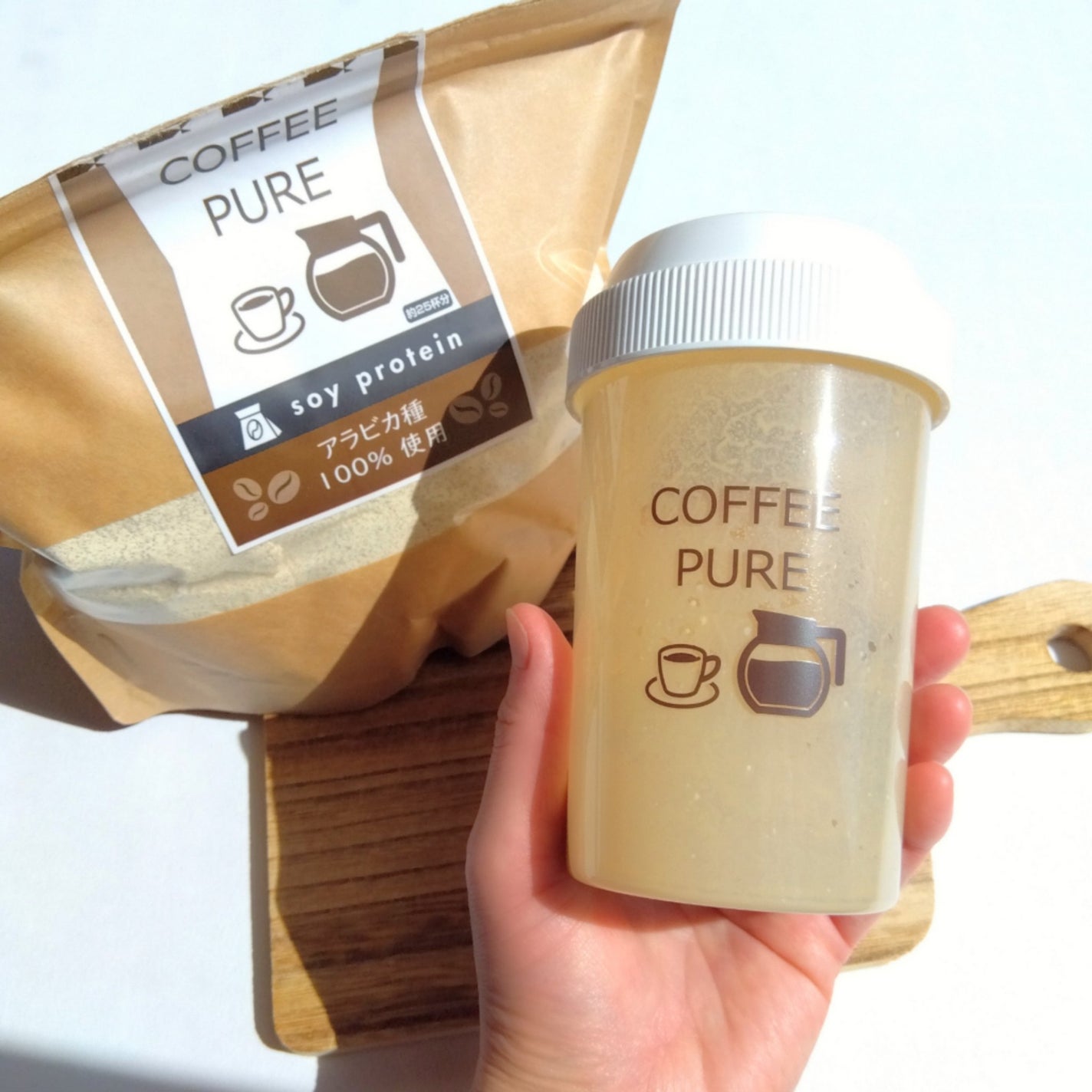 COFFEE PURE(ソイプロテイン)/ピュアパートナー/ソイプロテインを使ったクチコミ(5枚目)