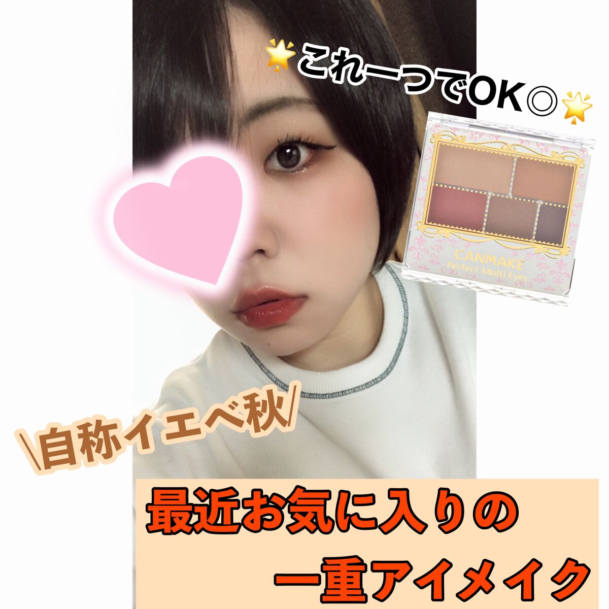 パーフェクトマルチアイズ/キャンメイク/アイシャドウパレットを使ったクチコミ（1枚目）