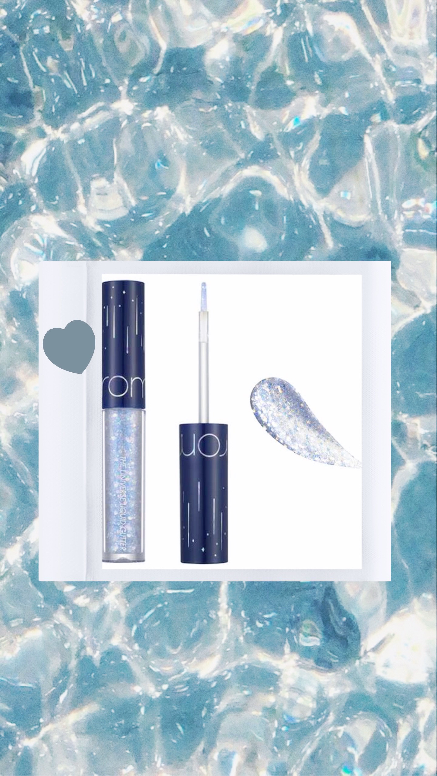 リキッド グリッター シャドウ/rom&nd/グリッターを使ったクチコミ（1枚目）