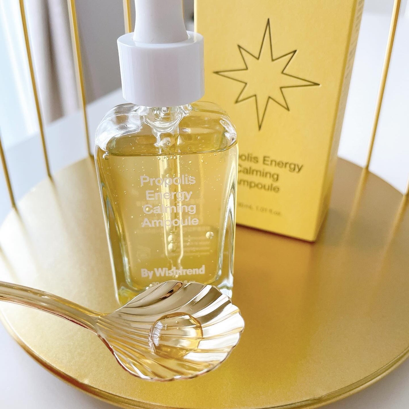 プロポリスエナジーカーミングアンプル/By Wishtrend/美容液を使ったクチコミ(4枚目)