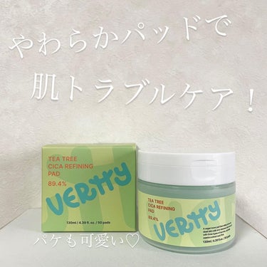 ティーツリー シカ89.4% リファイニングパッド/Vertty/拭き取り化粧水を使ったクチコミ（1枚目）