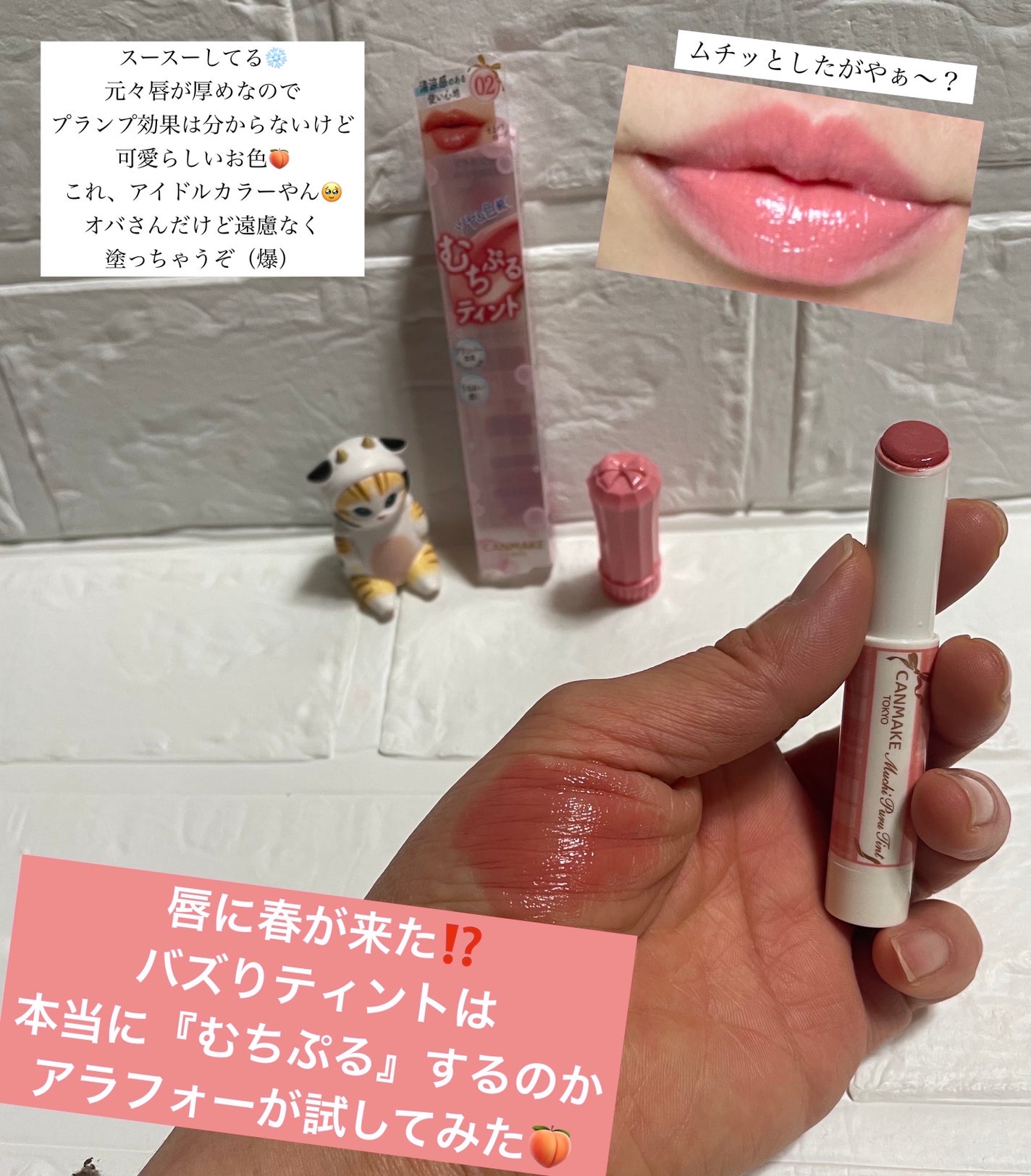 むちぷるティント/キャンメイク/リップティントを使ったクチコミ(1枚目)