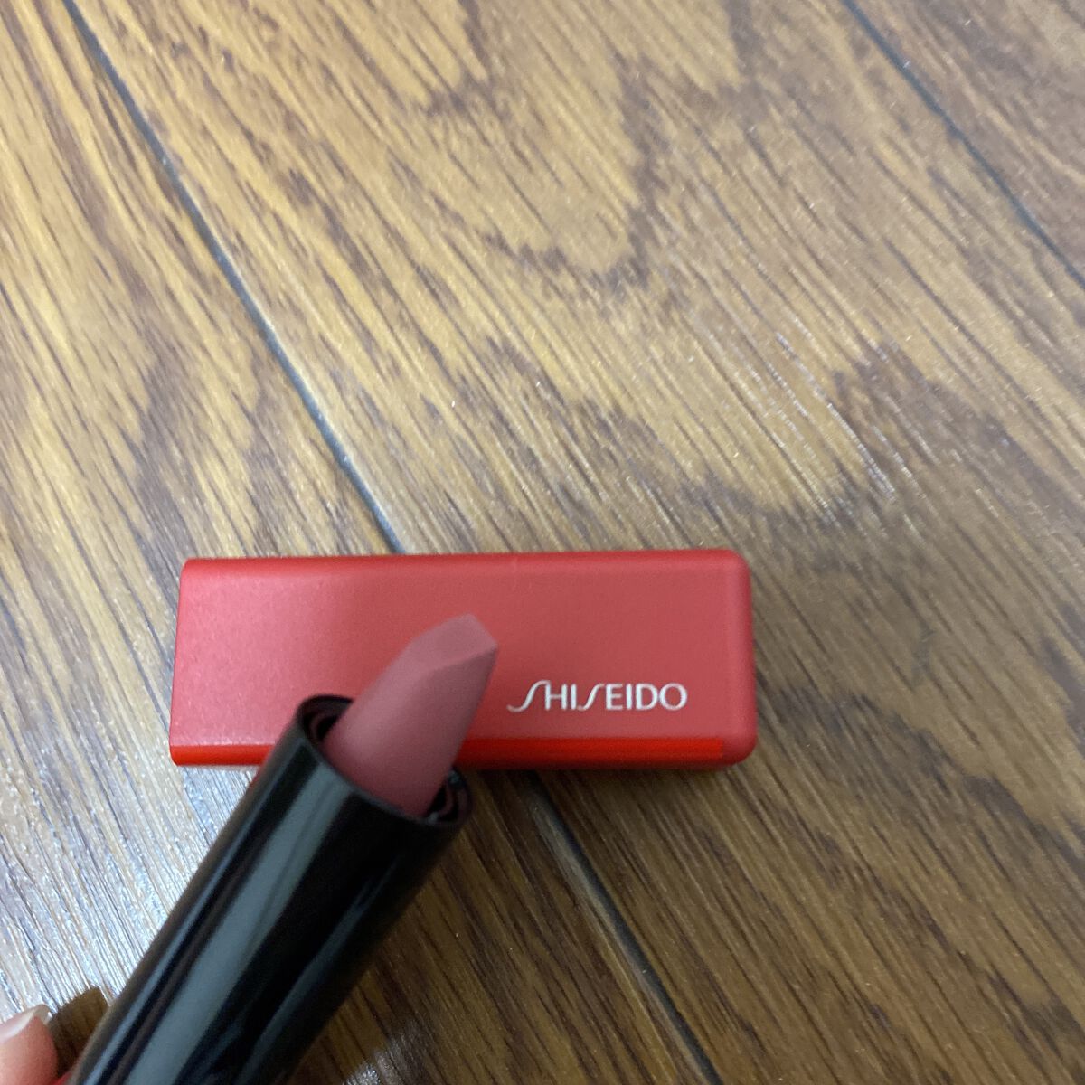 テクノサテン ジェル リップスティック 416	Red Shift/SHISEIDO/口紅を使ったクチコミ（3枚目）