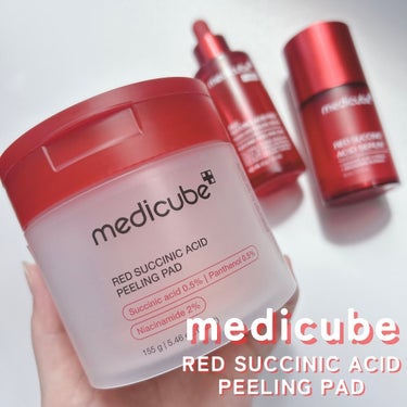 RED SUCCINIC ACID PEELING PAD/MEDICUBE/その他スキンケアを使ったクチコミ（1枚目）