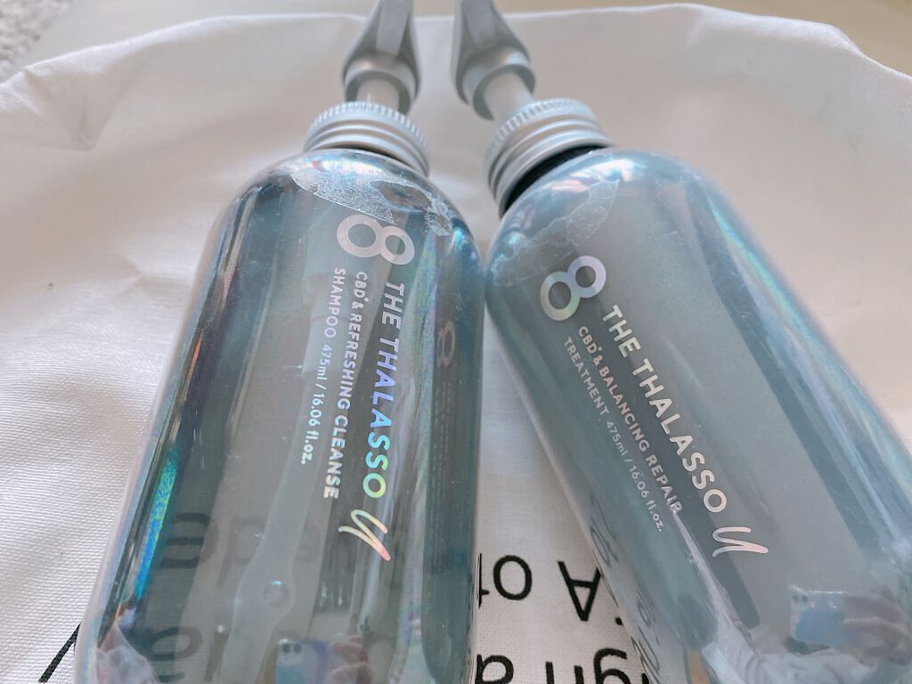 エイトザタラソ ユー CBD＆リフレッシング クレンズ 美容液シャンプー／CBD＆バランシング ダメージリペア 美容液ヘアトリートメント/エイトザタラソ/市販シャンプーを使ったクチコミ（1枚目）