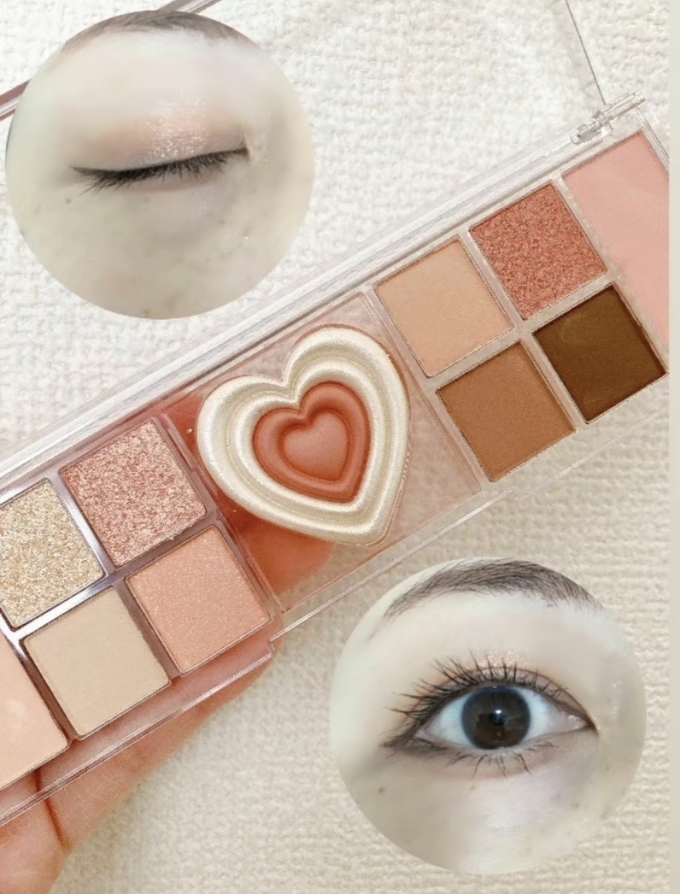 オールテイクムードライクパレット 02 ピーチ ヘブン(PEACH HEAVEN)/PERIPERA/アイシャドウパレットを使ったクチコミ（1枚目）